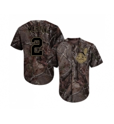 Youth Cleveland Indians #2 Leonys Martin Authentic Camo Realtree Collection Flex Base Baseball Jersey