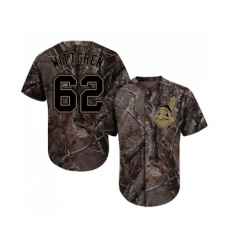 Youth Cleveland Indians #62 Nick Wittgren Authentic Camo Realtree Collection Flex Base Baseball Jersey