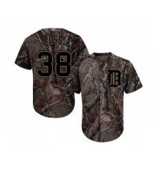 Youth Detroit Tigers #38 Tyson Ross Authentic Camo Realtree Collection Flex Base Baseball Jersey