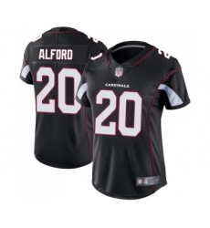 Women's Arizona Cardinals #20 Robert Alford Black Alternate Vapor Untouchable Limited Player Football Jersey