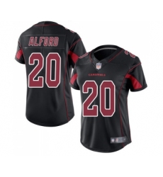 Women's Arizona Cardinals #20 Robert Alford Limited Black Rush Vapor Untouchable Football Jersey