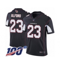 Youth Arizona Cardinals #23 Robert Alford Black Alternate Vapor Untouchable Limited Player 100th Season Football Jersey