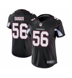 Women's Arizona Cardinals #56 Terrell Suggs Black Alternate Vapor Untouchable Limited Player Football Jersey