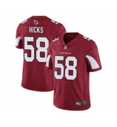 Men's Arizona Cardinals #58 Jordan Hicks Red Team Color Vapor Untouchable Limited Player Football Jersey