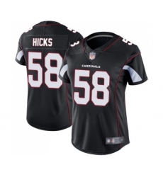 Women's Arizona Cardinals #58 Jordan Hicks Black Alternate Vapor Untouchable Limited Player Football Jersey