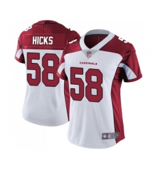 Women's Arizona Cardinals #58 Jordan Hicks White Vapor Untouchable Limited Player Football Jersey