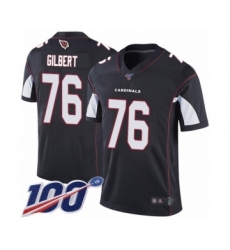 Men's Arizona Cardinals #76 Marcus Gilbert Black Alternate Vapor Untouchable Limited Player 100th Season Football Jersey