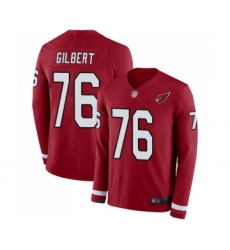 Men's Arizona Cardinals #76 Marcus Gilbert Limited Red Therma Long Sleeve Football Jersey