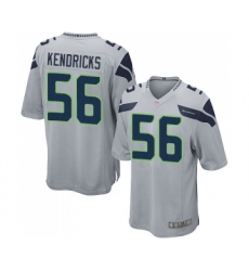 Men's Seattle Seahawks #56 Mychal Kendricks Game Grey Alternate Football Jersey