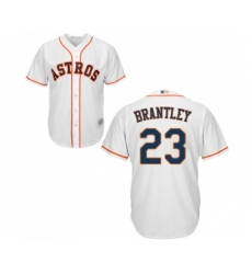 Men's Houston Astros #23 Michael Brantley Replica White Home Cool Base Baseball Jersey
