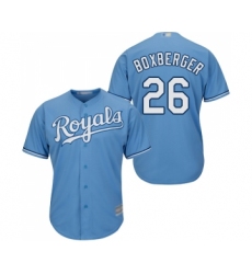 Men's Kansas City Royals #26 Brad Boxberger Replica Light Blue Alternate 1 Cool Base Baseball Jersey