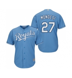 Youth Kansas City Royals #27 Adalberto Mondesi Replica Light Blue Alternate 1 Cool Base Baseball Jersey