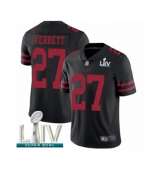 Men's San Francisco 49ers #27 Jason Verrett Black Alternate Vapor Untouchable Limited Player Super Bowl LIV Bound Football Jersey
