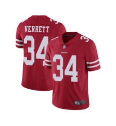 Youth San Francisco 49ers #34 Jason Verrett Red Team Color Vapor Untouchable Limited Player Football Jersey