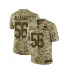 Men's San Francisco 49ers #56 Kwon Alexander Limited Camo 2018 Salute to Service Football Jersey
