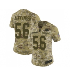 Women's San Francisco 49ers #56 Kwon Alexander Limited Camo 2018 Salute to Service Football Jersey