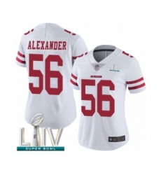 Women's San Francisco 49ers #56 Kwon Alexander White Vapor Untouchable Limited Player Super Bowl LIV Bound Football Jersey