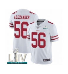 Youth San Francisco 49ers #56 Kwon Alexander White Vapor Untouchable Limited Player Super Bowl LIV Bound Football Jersey