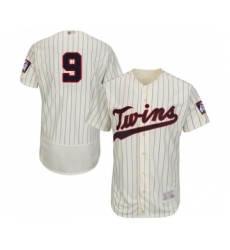 Men's Minnesota Twins #9 Marwin Gonzalez Cream Alternate Flex Base Authentic Collection Baseball Jersey