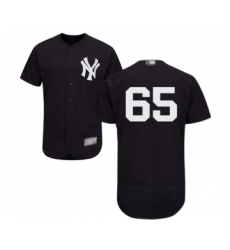 Men's New York Yankees #65 James Paxton Navy Blue Alternate Flex Base Authentic Collection Baseball Jersey