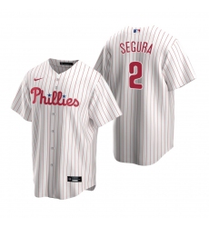 Men's Nike Philadelphia Phillies #2 Jean Segura White Home Stitched Baseball Jersey
