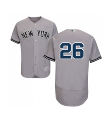 Men's New York Yankees #26 DJ LeMahieu Grey Road Flex Base Authentic Collection Baseball Jersey
