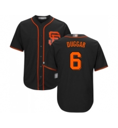 Men's San Francisco Giants #6 Steven Duggar Replica Black Alternate Cool Base Baseball Jersey