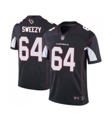 Men's Arizona Cardinals #64 J.R. Sweezy Black Alternate Vapor Untouchable Limited Player Football Jersey