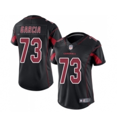 Women's Arizona Cardinals #73 Max Garcia Limited Black Rush Vapor Untouchable Football Jersey
