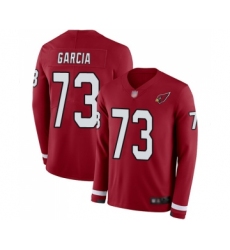 Youth Arizona Cardinals #73 Max Garcia Limited Red Therma Long Sleeve Football Jersey