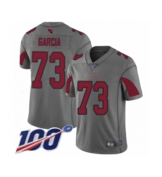 Youth Arizona Cardinals #73 Max Garcia Limited Silver Inverted Legend 100th Season Football Jersey