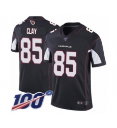 Men's Arizona Cardinals #85 Charles Clay Black Alternate Vapor Untouchable Limited Player 100th Season Football Jersey
