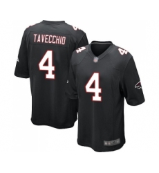 Men's Atlanta Falcons #4 Giorgio Tavecchio Game Black Alternate Football Jersey