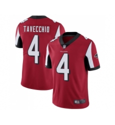 Men's Atlanta Falcons #4 Giorgio Tavecchio Red Team Color Vapor Untouchable Limited Player Football Jersey
