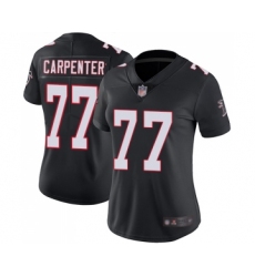Women's Atlanta Falcons #77 James Carpenter Black Alternate Vapor Untouchable Limited Player Football Jersey