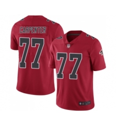 Youth Atlanta Falcons #77 James Carpenter Limited Red Rush Vapor Untouchable Football Jersey