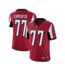 Youth Atlanta Falcons #77 James Carpenter Red Team Color Vapor Untouchable Limited Player Football Jersey