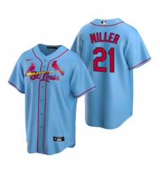 Men's Nike St. Louis Cardinals #21 Andrew Miller Light Blue Alternate Stitched Baseball Jersey