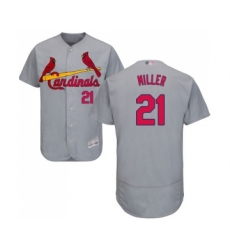 Men's St. Louis Cardinals #21 Andrew Miller Grey Road Flex Base Authentic Collection Baseball Jersey