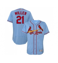 Men's St. Louis Cardinals #21 Andrew Miller Light Blue Alternate Flex Base Authentic Collection Baseball Jersey