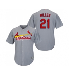 Youth St. Louis Cardinals #21 Andrew Miller Replica Grey Road Cool Base Baseball Jersey