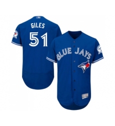 Men's Toronto Blue Jays #51 Ken Giles Royal Blue Alternate Flex Base Authentic Collection Baseball Jersey