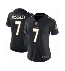 Women's Baltimore Ravens #7 Trace McSorley Black Alternate Vapor Untouchable Limited Player Football Jersey