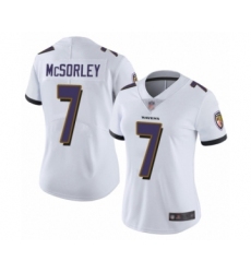 Women's Baltimore Ravens #7 Trace McSorley White Vapor Untouchable Limited Player Football Jersey