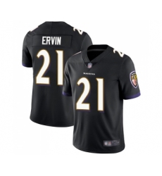 Youth Baltimore Ravens #21 Tyler Ervin Black Alternate Vapor Untouchable Limited Player Football Jersey