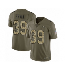 Youth Baltimore Ravens #39 Tyler Ervin Limited Olive Camo Salute to Service Football Jersey