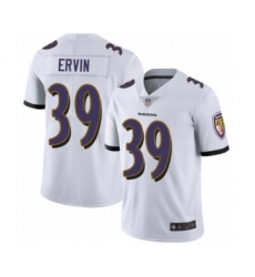 Youth Baltimore Ravens #39 Tyler Ervin White Vapor Untouchable Limited Player Football Jersey