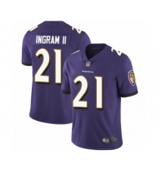 Youth Baltimore Ravens #21 Mark Ingram II Purple Team Color Vapor Untouchable Limited Player Football Jersey