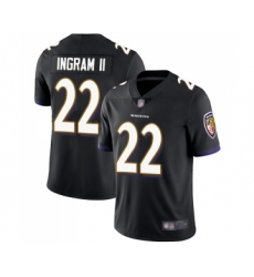 Youth Baltimore Ravens #22 Mark Ingram II Black Alternate Vapor Untouchable Limited Player Football Jersey