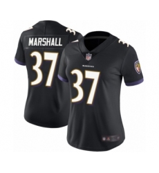 Women's Baltimore Ravens #37 Iman Marshall Black Alternate Vapor Untouchable Limited Player Football Jersey